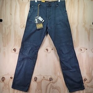 G-Star Raw Jeans 5620 Elwood 3D Regular Mens 34x34‎ Gray Bornite Double Knee NWT
